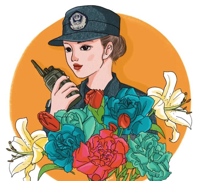 是母亲，更是人民警察！这几幅漫画，献给有双重身份的她